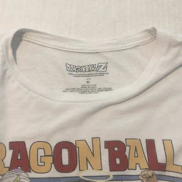 Dragon Ball Z Bird Studio Toei Animation White Graphic Shirt Men Size Medium - Picture 12 of 12